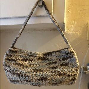 Handmade crochet cotton pouch purse
